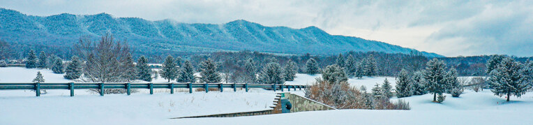 A scenic view from the Woodstone Meadows Golf Course at Massanutten Resort