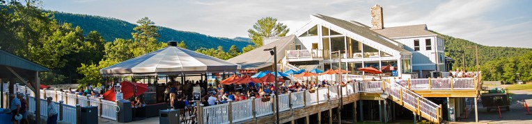 Base Camp Umbrella Bar & the Ski Lodge