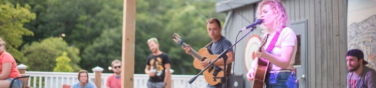 Live music at Base Camp on the ski lodge deck at Massanutten Resort