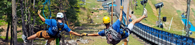 Two employees at the Massanutten Family Adventure Park