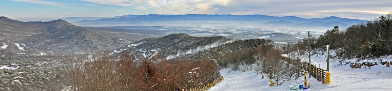 A view of the ski slope