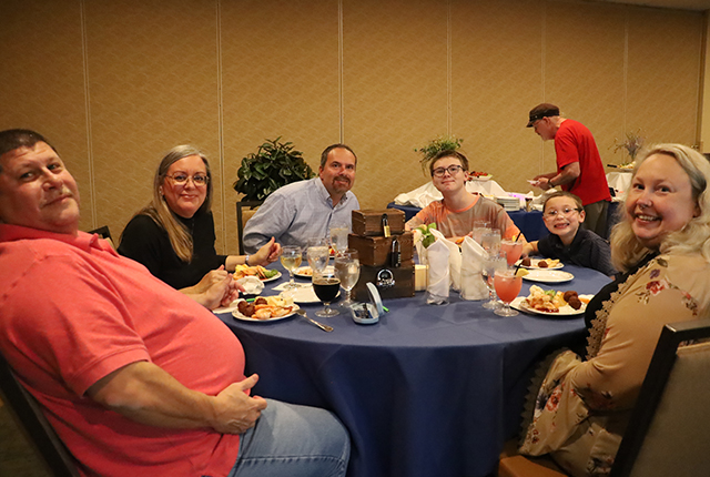 Guests at a dining event