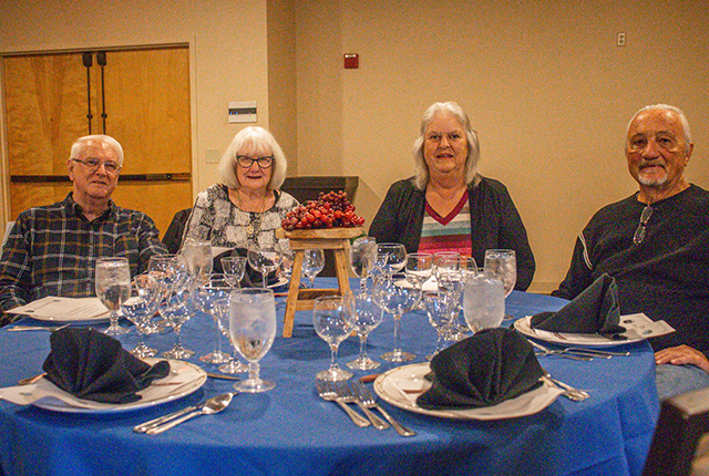 A group enjoying our Wine Lovers Dinner event