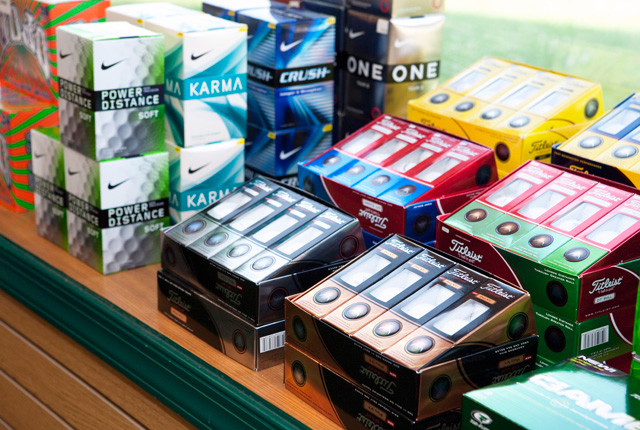 new golf balls in shop
