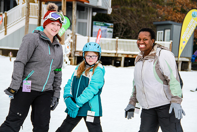 Ski lesson at Massanutten Resort