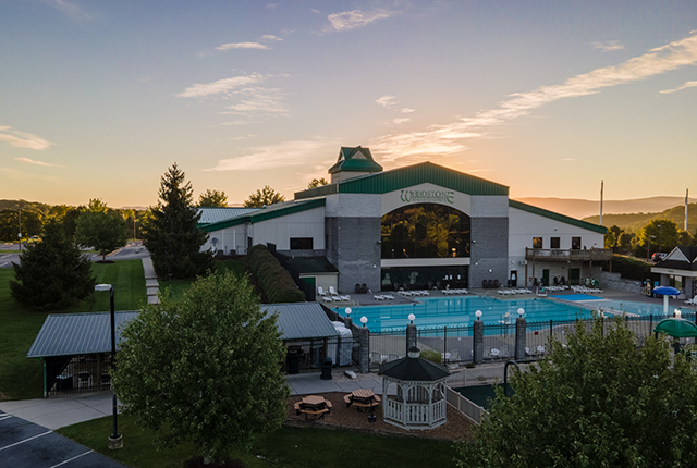 Woodstone check in building at Massanutten Resort