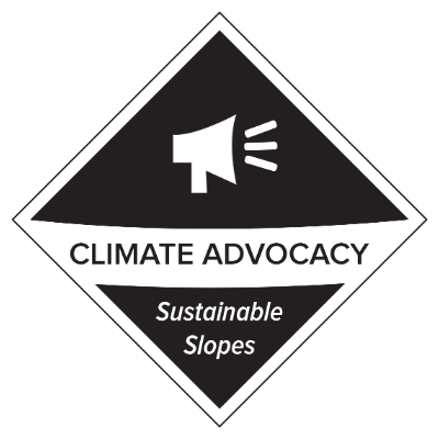 sustainable slopes climate advocacy logo